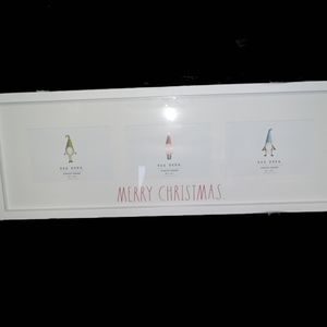 Rae Dunn MERRY CHRISTMAS 3 photo frame 3"x5"